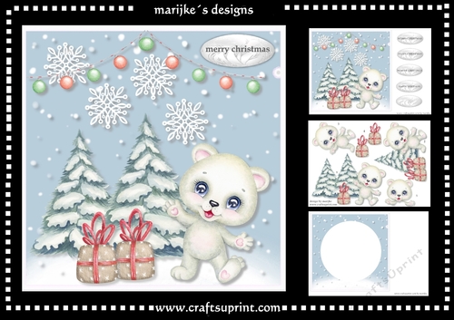 Cute Polar bear Mini Kit