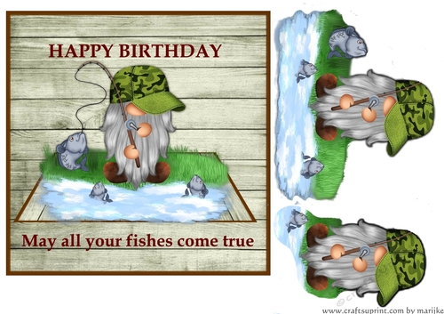 Male Card  Fishing 1