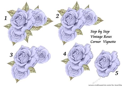 Step By Step Vintage Roses 5