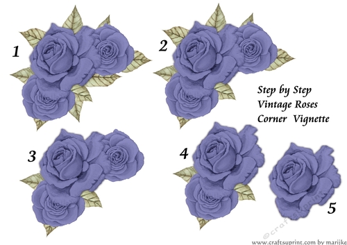 Step By Step Vintage Roses 7