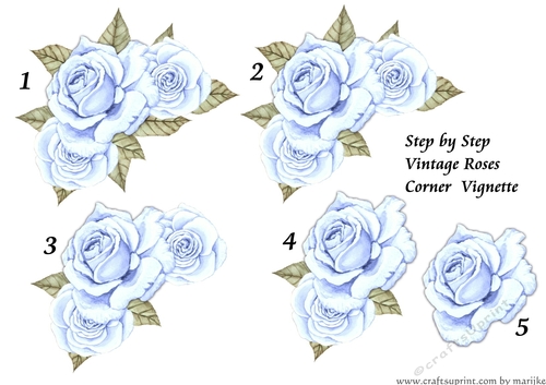 Step By Step Vintage Roses 9