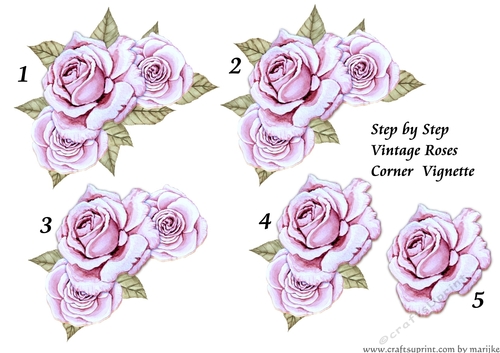 Step By Step Vintage Roses 10