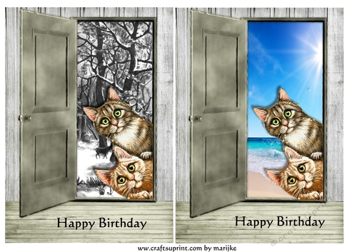 Funny Cats Toppers Birthday