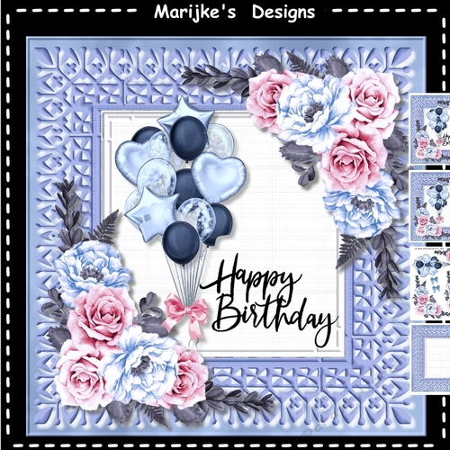 Birthday Roses bBalloons Mini Kit
