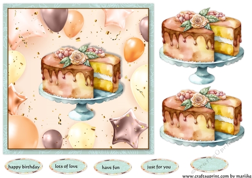Birthday Cake Quick Card