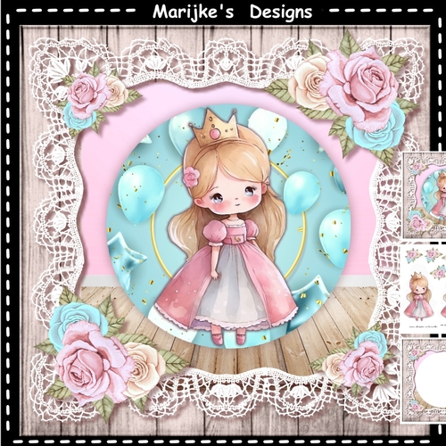 Cute Princess Hair Flower Mini Kit