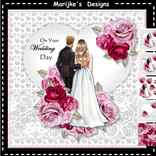 Wedding Couple Blond Hair Mini Kit