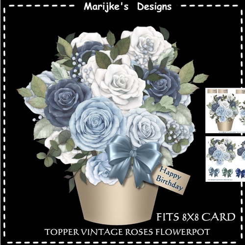 Topper Vintage Roses  Mini Kit