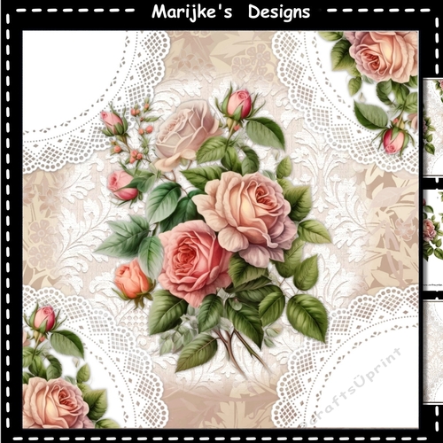 Antique Roses Mini Kit
