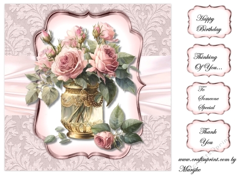 Gorgeous  Roses Topper 5