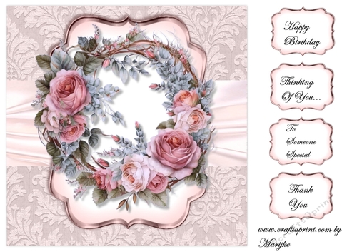 Gorgeous  Roses Topper 6