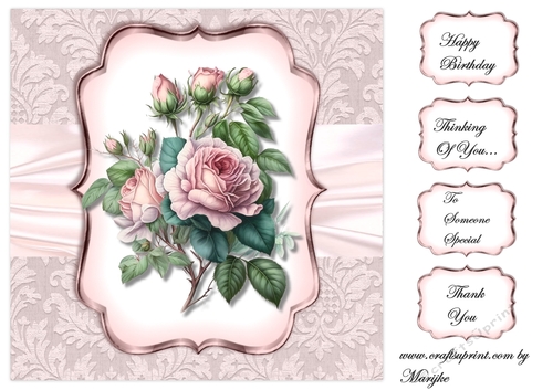 Gorgeous  Roses Topper 9