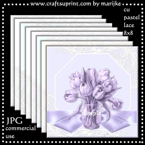 CU Pastel Lace Octagon papers 