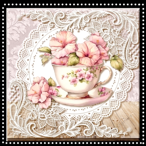 Teacup Chinees Roses Mini Kit