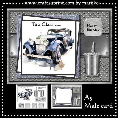 To a Classic Male Card A5 Mini Kit Number 2