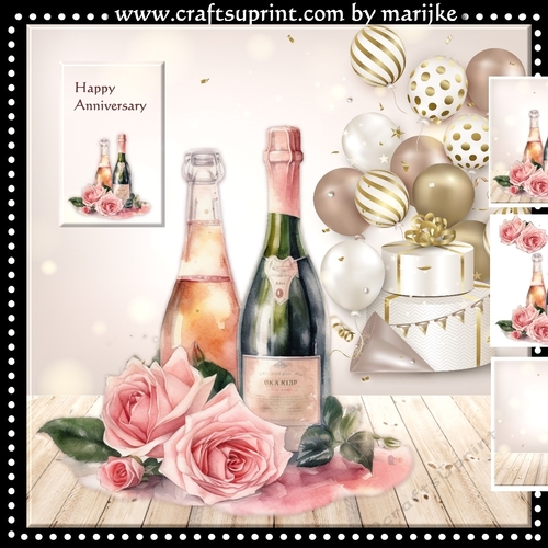 Champagne & Vintage  Roses Mini Kit