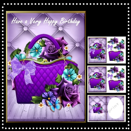 A5 Birthday Roses Mini Kit