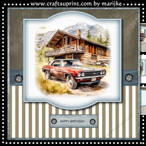 Classic Car Male Card Mini Kit