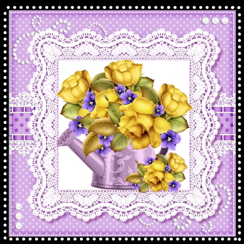 Wateringcan & Roses  Roses Mini Kit