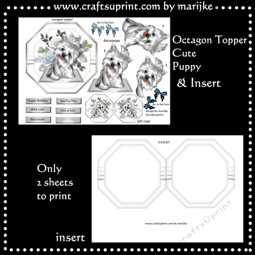 Octagon Cute Puppy