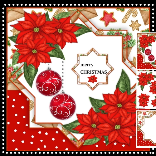 Christmas Poinsettias Mini Kit
