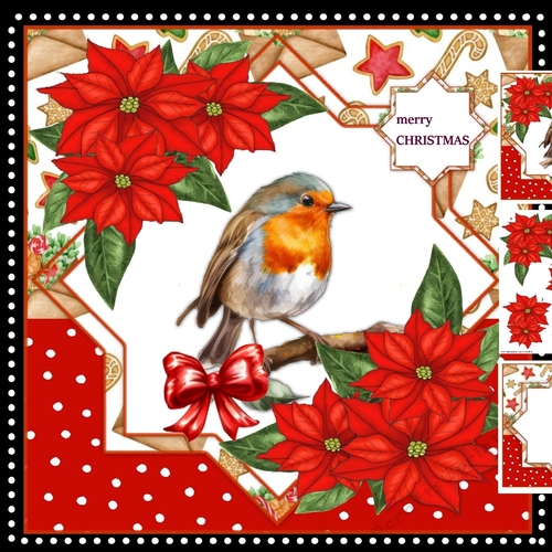 Poinsettias & Red Robin Mini Kit