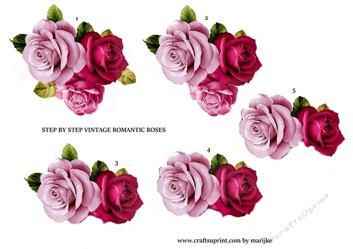 Step By Step Vintage Romantic  Roses