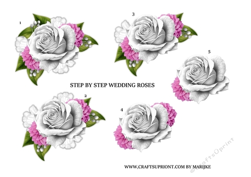 Step By Step Gorgeous  Wedding   Roses 