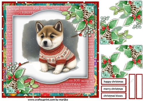 Christmas Baby Akita