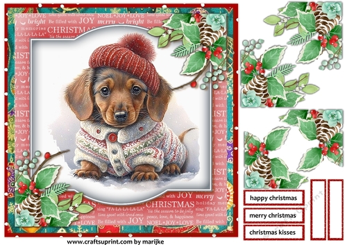 Christmas Baby Dachshond