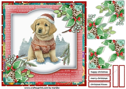 Christmas Baby Golden Retriever 1