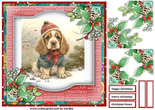 Christmas Baby baby Cocker Spaniel 2