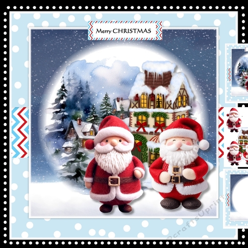 Cute Felt Santa´s Mini Kit