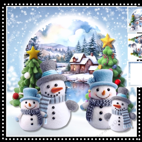 Family Snowmen Mini Kit