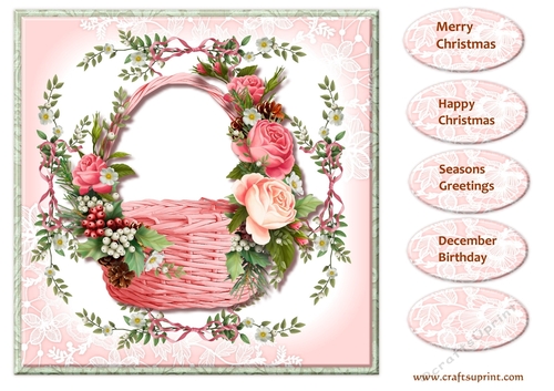 Christmas  Basket Topper