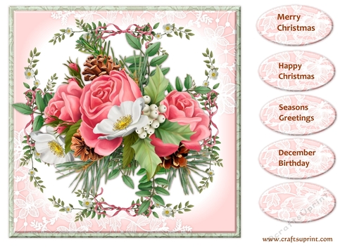 Christmas Bouquet Topper