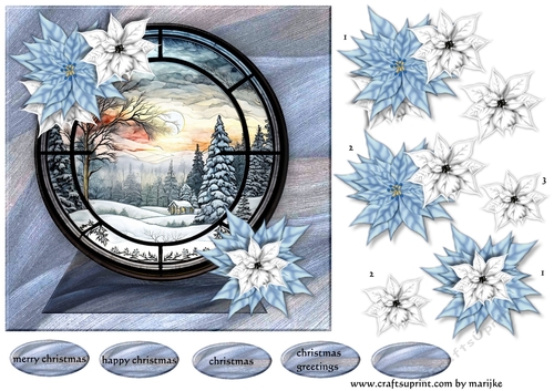 Snowy Village Quick Card 4