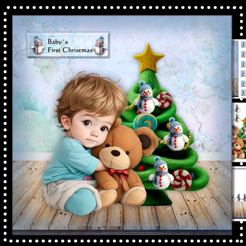 Baby Boy First Christmas Mini Kit