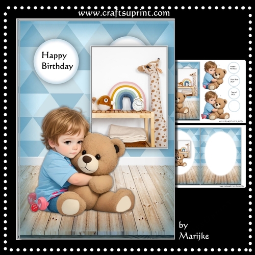 A5 Baby BoyBirthday  Mini Kit