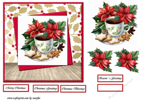 Christmas Coffee Quick Card  2