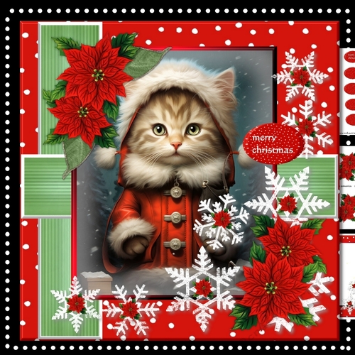 Cute Christmas Kitten Mini Kit