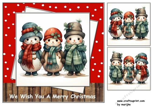 Christmas Cuties 3 Toppers