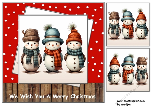 Christmas Cuties 4 Toppers