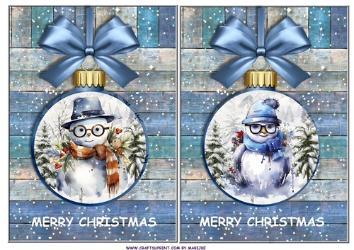 Christmas Boy Baubles Toppers 1