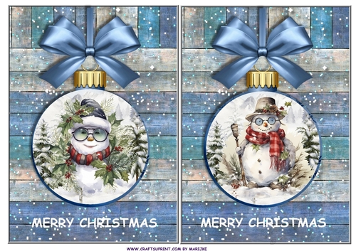 Christmas Boy Baubles Toppers 2