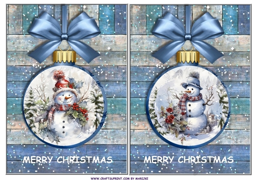 Christmas Boy Baubles Toppers 4