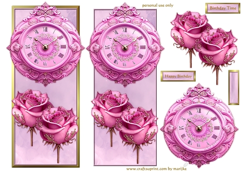 Gorgeous Pink Topper Quick Card