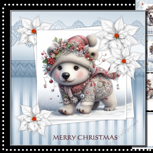 Cute  Christmasr Bear Mini Kit