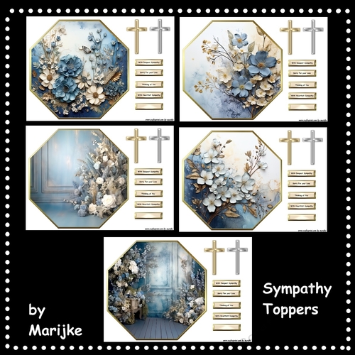 Sympathy Octagon Toppers