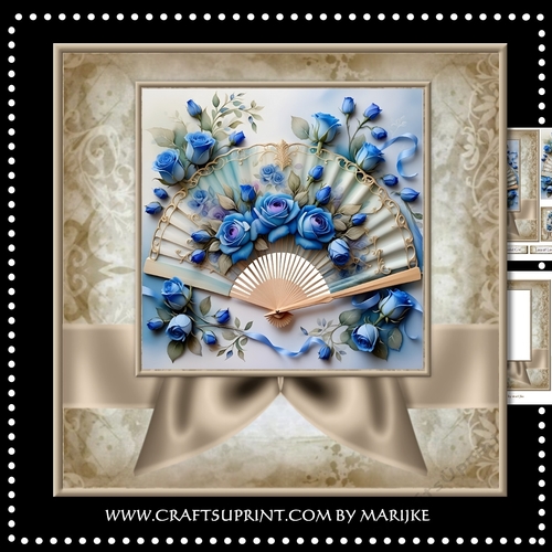 Beautiful  Roses Fan Mini Kit